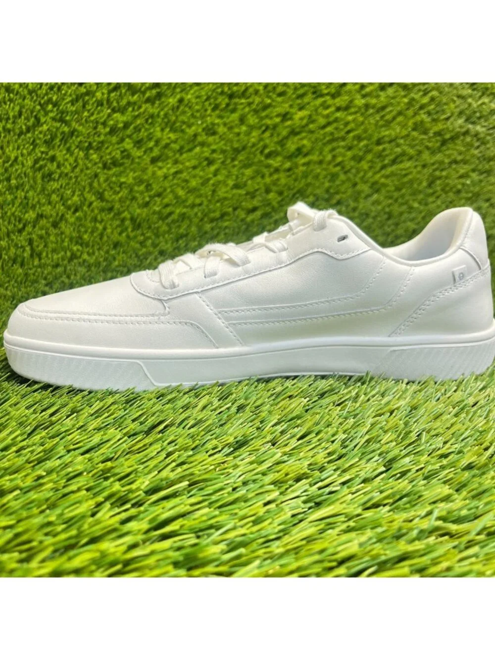 Flux Footwear Adapt Leather Trainer White Mens Size 10 Athletic Shoes Sneakers